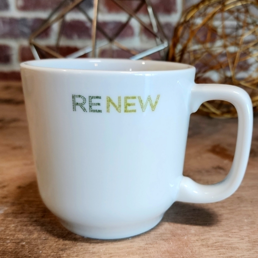 Starbucks Toki Japan Cream Ceramic “Renew” Mug